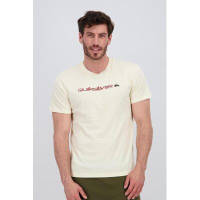 Quiksilver Lettering - Branco - T-shirt Homem tamanho XL Quiksilver Lettering - Branco - T-shirt Homem tamanho XL