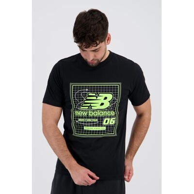 New Balance Atom - Preto - T-shirt Algodão Homem tamanho S New Balance Atom - Preto - T-shirt Algodão Homem tamanho S