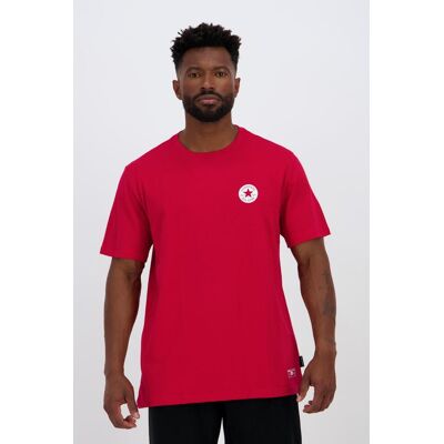 Converse Small Patch - Vermelho - T-shirt Homem tamanho XL Converse Small Patch - Vermelho - T-shirt Homem tamanho XL