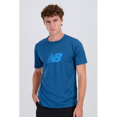T-shirt New Balance - Azul - Running Homem tamanho L T-shirt New Balance - Azul - Running Homem tamanho L