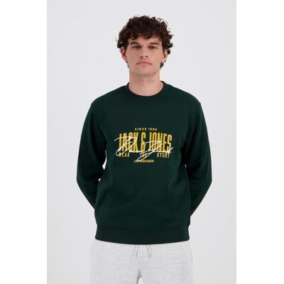Sweat Jack & Jones - Verde - Sweat Felpa Homem tamanho XL Sweat Jack & Jones - Verde - Sweat Felpa Homem tamanho XL