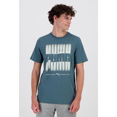 Puma Box - Verde - T-shirt Algodão Homem tamanho XL Puma Box - Verde - T-shirt Algodão Homem tamanho XL
