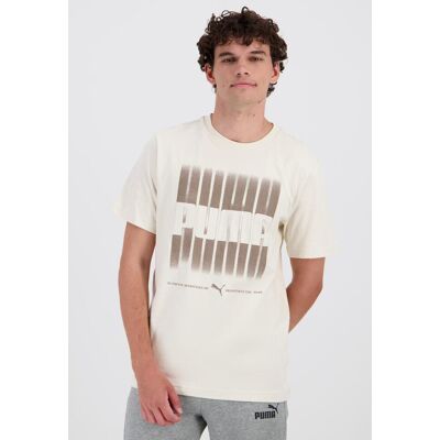 Puma Box - Bege - T-shirt Algodão Homem tamanho S Puma Box - Bege - T-shirt Algodão Homem tamanho S