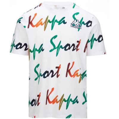 T-shirt Em Algodão De Fitness Homem Kappa Logo Frogo. Branco MKP T-shirt Em Algodão De Fitness Homem Kappa Logo Frogo. Branco MKP