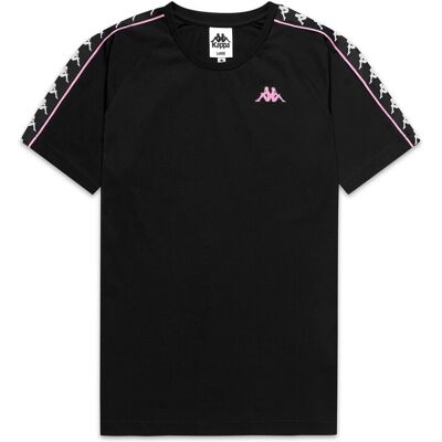 Camiseta Kappa Coen Slim 222 - Preto para Homem MKP Camiseta Kappa Coen Slim 222 - Preto para Homem MKP