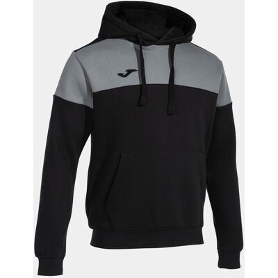 JOMA Moletom com Capuz Crew V para Crianças - Esportivo, Ajustável, Preto/Cinza JOMA Moletom com Capuz Crew V para Crianças - Esportivo, Ajustável, Preto/Cinza