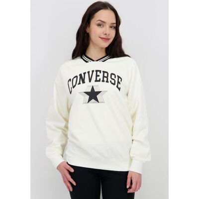 Sweat Oversize Converse - Branco - Mulher tamanho S Sweat Oversize Converse - Branco - Mulher tamanho S