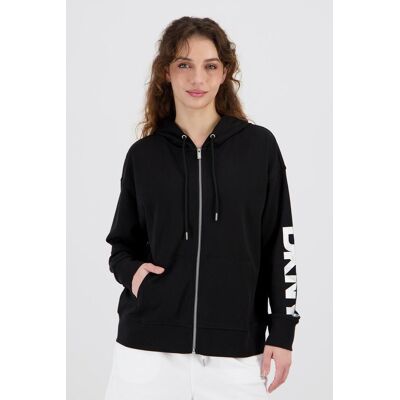 DKNY Casaco DNKY - Preto - Casaco Capuz Mulher tamanho M DKNY Casaco DNKY - Preto - Casaco Capuz Mulher tamanho M