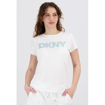 DKNY Puff Logo - Branco - T-shirt Mulher tamanho M DKNY Puff Logo - Branco - T-shirt Mulher tamanho M