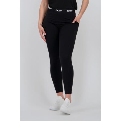 Leggings Cintura Alta DKNY - Preto - Mulher tamanho S Leggings Cintura Alta DKNY - Preto - Mulher tamanho S