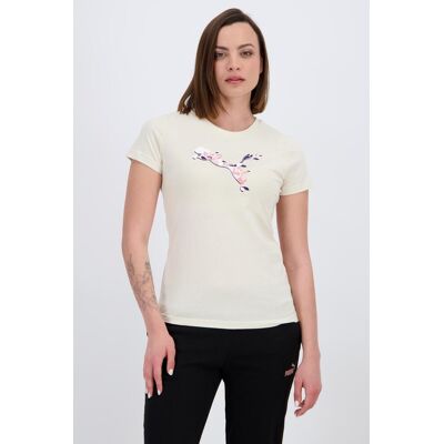 T-shirt Puma - Bege - T-shirt Mulher tamanho S T-shirt Puma - Bege - T-shirt Mulher tamanho S