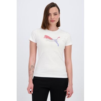 T-shirt Puma - Branco - T-shirt Mulher tamanho XS T-shirt Puma - Branco - T-shirt Mulher tamanho XS