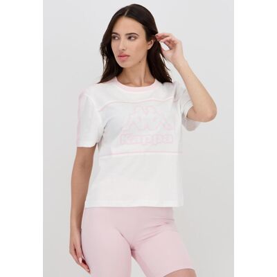 Kappa Isbella - Branco - T-shirt Algodão Mulher tamanho S Kappa Isbella - Branco - T-shirt Algodão Mulher tamanho S