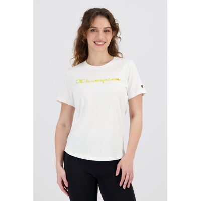Champion Graphic Loco - Branco - T-shirt Mulher tamanho L Champion Graphic Loco - Branco - T-shirt Mulher tamanho L