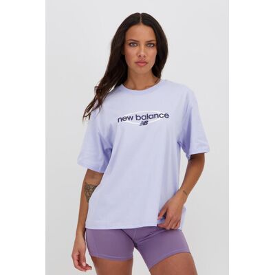 T-shirt New Balance - Azul - Algodão Mulher tamanho S T-shirt New Balance - Azul - Algodão Mulher tamanho S