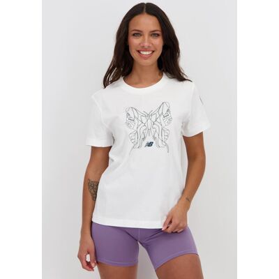 T-shirt New Balance - Branco - Algodão Mulher tamanho XL T-shirt New Balance - Branco - Algodão Mulher tamanho XL