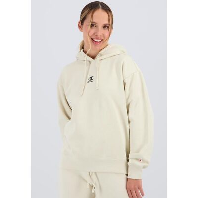 Sweatshirt Capuz Champion - Bege - Mulher tamanho XS Sweatshirt Capuz Champion - Bege - Mulher tamanho XS