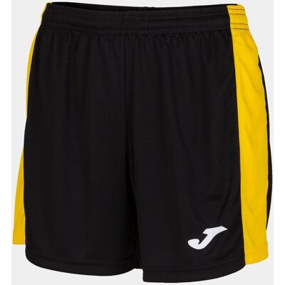 Calções Joma Maxi Preto Amarelo - Calções Mulher MKP Calções Joma Maxi Preto Amarelo - Calções Mulher MKP