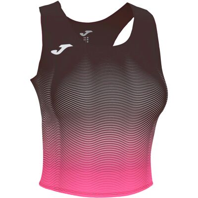 Top Joma Elite VII Preto Rosa Fluorescente Branco - Top Mulher MKP Top Joma Elite VII Preto Rosa Fluorescente Branco - Top Mulher MKP