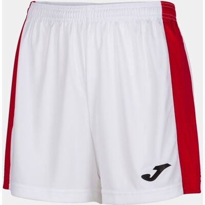 Calções Joma Maxi Branco Vermelho - Calções Mulher MKP Calções Joma Maxi Branco Vermelho - Calções Mulher MKP