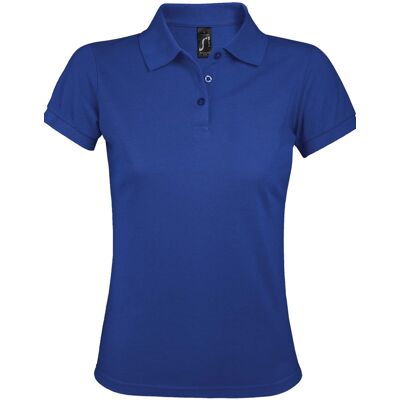 Camisa Polo Azul Royal L528 da SOLS - Manga Curta, 3 Botões, Ombros Reforçados Camisa Polo Azul Royal L528 da SOLS - Manga Curta, 3 Botões, Ombros Reforçados