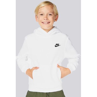 Nike Club - Branco - Sweatshirt Capuz Rapaz tamanho 10 Nike Club - Branco - Sweatshirt Capuz Rapaz tamanho 10