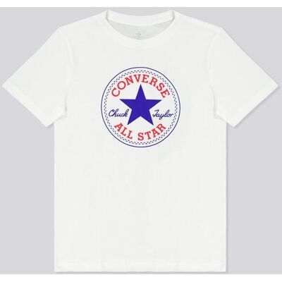T-shirt Converse - Branco - T-shirt Algodão Rapaz tamanho 13 T-shirt Converse - Branco - T-shirt Algodão Rapaz tamanho 13