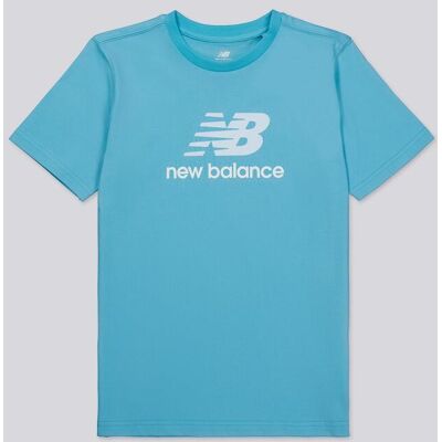 T-shirt New Balance - Azul - Algodão Rapaz tamanho 13 T-shirt New Balance - Azul - Algodão Rapaz tamanho 13