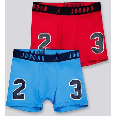 Jordan Jhb Flight - Vermelho - Pack 2 Boxers Rapaz tamanho S Jordan Jhb Flight - Vermelho - Pack 2 Boxers Rapaz tamanho S