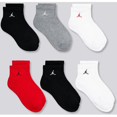 Meias Curtas Jordan Everyday Pack 6 Criança tamanho M Meias Curtas Jordan Everyday Pack 6 Criança tamanho M