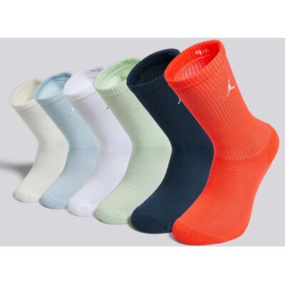 Meias Altas Jordan Everyday Pack 6 Menino tamanho M Meias Altas Jordan Everyday Pack 6 Menino tamanho M