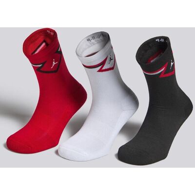 Meias Altas Jordan Diamond Pack 3 Menino tamanho M Meias Altas Jordan Diamond Pack 3 Menino tamanho M