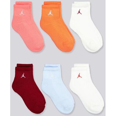 Meias Curtas Jordan Everyday Pack 6 Criança tamanho M Meias Curtas Jordan Everyday Pack 6 Criança tamanho M