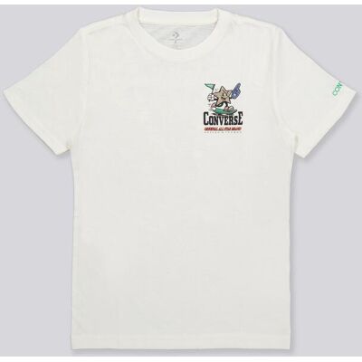 T-shirt Converse - Bege - T-shirt Algodão Rapaz tamanho 10 T-shirt Converse - Bege - T-shirt Algodão Rapaz tamanho 10
