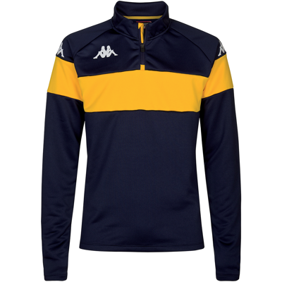 Sweat Kappa Dovares Para Rapaz Preto/amarelo MKP Sweat Kappa Dovares Para Rapaz Preto/amarelo MKP