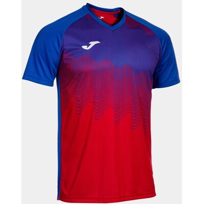 T-shirt Manga Curta Joma Tiger VI Vermelho Azul Royal - T-shirt manga curta Rapaz MKP T-shirt Manga Curta Joma Tiger VI Vermelho Azul Royal - T-shirt manga curta Rapaz MKP