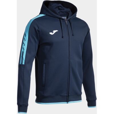 Casaco Com Capuz Joma Olimpiada Azul Marinho Azul-turquesa Fluorescente - Casaco com capuz Rapaz MKP Casaco Com Capuz Joma Olimpiada Azul Marinho Azul-turquesa Fluorescente - Casaco com capuz Rapaz MKP