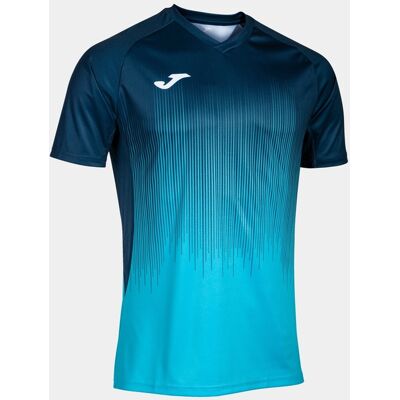 T-shirt Manga Curta Joma Tiger IV Azul-turquesa Fluorescente Azul Marinho - T-shirt manga curta Rapaz MKP T-shirt Manga Curta Joma Tiger IV Azul-turquesa Fluorescente Azul Marinho - T-shirt manga curta Rapaz MKP