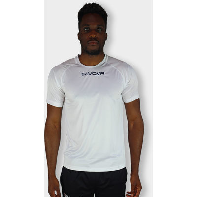 Camisa De Futebol De Poliéster Branca Givova Capo MKP Camisa De Futebol De Poliéster Branca Givova Capo MKP