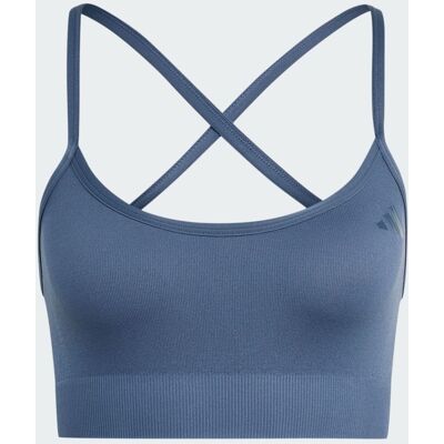 Sutiã De Sustentação Ligeira Em Malha Workout Essentials adidas MKP Sutiã De Sustentação Ligeira Em Malha Workout Essentials adidas MKP