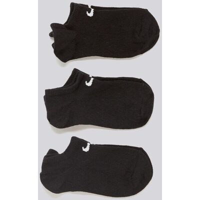 Meias Invisíveis Nike - Preto - Pack 3 tamanho M Meias Invisíveis Nike - Preto - Pack 3 tamanho M