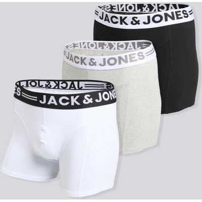 Boxers Jack & Jones - Multicolor - Pack 3 Homem tamanho L Boxers Jack & Jones - Multicolor - Pack 3 Homem tamanho L