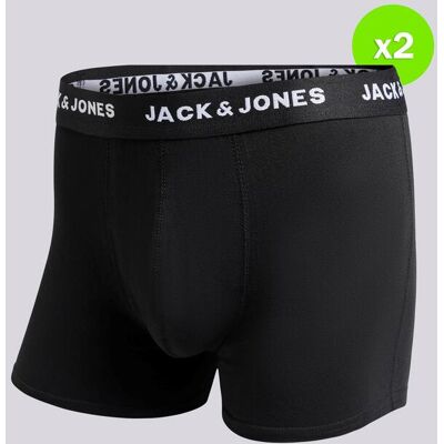 Boxers Jack & Jones - Preto - Pack 2 Homem tamanho L Boxers Jack & Jones - Preto - Pack 2 Homem tamanho L