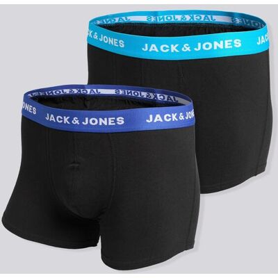 Boxers Jack & Jones - Preto - Pack 2 Homem tamanho L Boxers Jack & Jones - Preto - Pack 2 Homem tamanho L