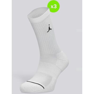 Nike Jordan Everyday - Branco - Pack 3 Meias Unissexo tamanho L Nike Jordan Everyday - Branco - Pack 3 Meias Unissexo tamanho L