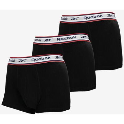 Reebok Barlow - Preto - Pack 3 Boxers Homem Spprt Zone tamanho M Reebok Barlow - Preto - Pack 3 Boxers Homem Spprt Zone tamanho M