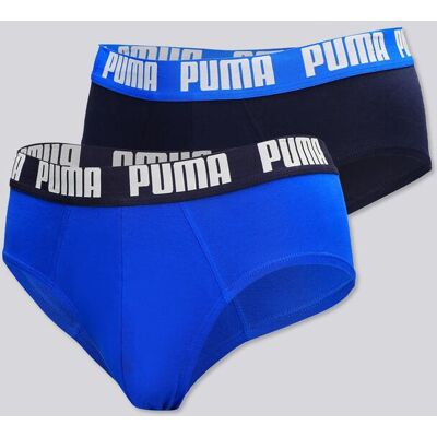 Slips Puma - Azul - Pack 2 Homem tamanho XL Slips Puma - Azul - Pack 2 Homem tamanho XL