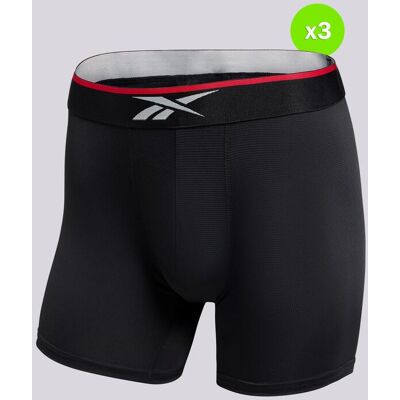 Reebok Glynn - Preto - Pack 3 Boxers Homem tamanho M Reebok Glynn - Preto - Pack 3 Boxers Homem tamanho M