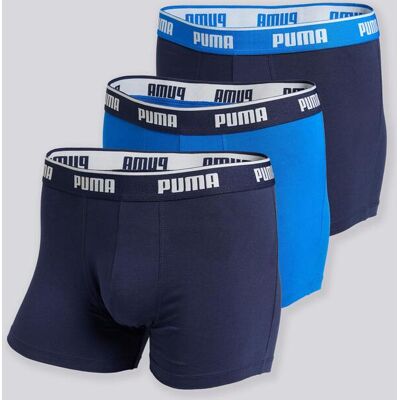 Pack 3 Boxers Homem - Puma Basic Azuis tamanho M Pack 3 Boxers Homem - Puma Basic Azuis tamanho M