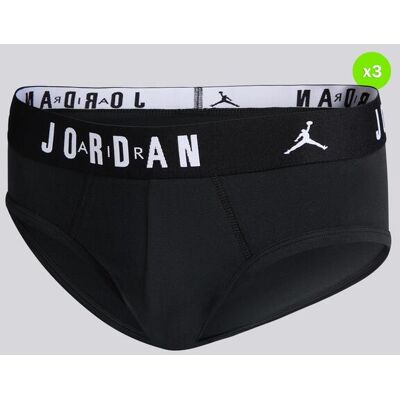 Slips Jordan - Preto - Pack 3 Homem tamanho S Slips Jordan - Preto - Pack 3 Homem tamanho S